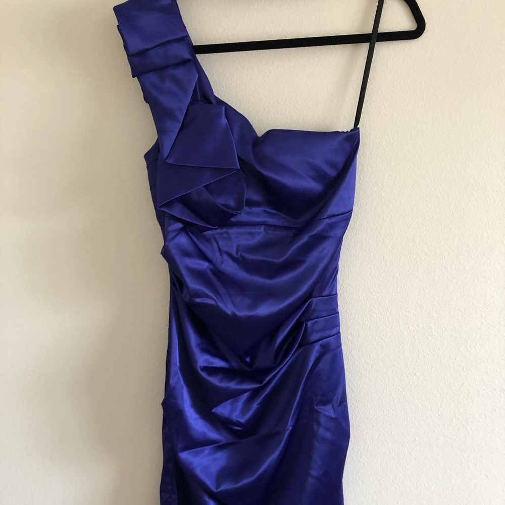 B darlin dark blue/purple mini formal dress